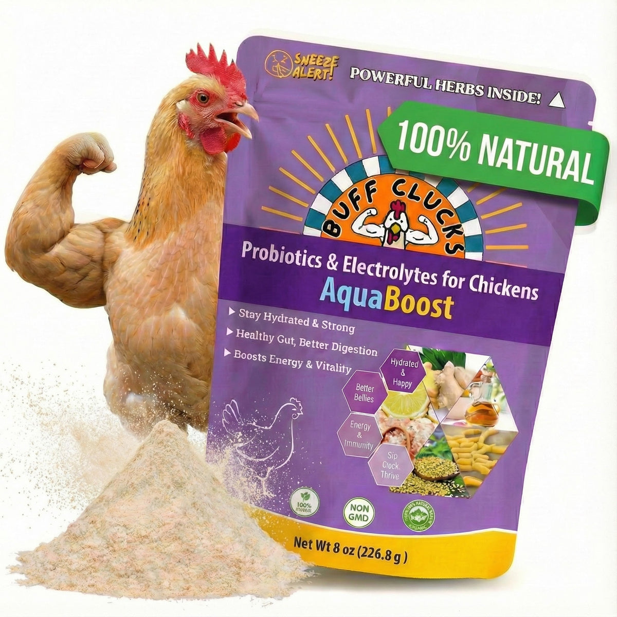 AquaBoost – Electrolytes and Probiotics for Backyard Chickens