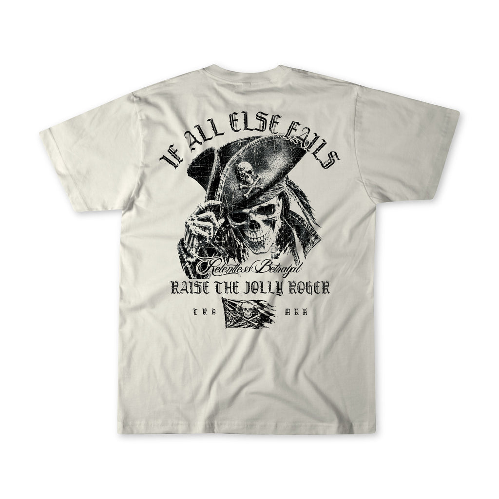 Raise the Jolly Roger Bone T-Shirt