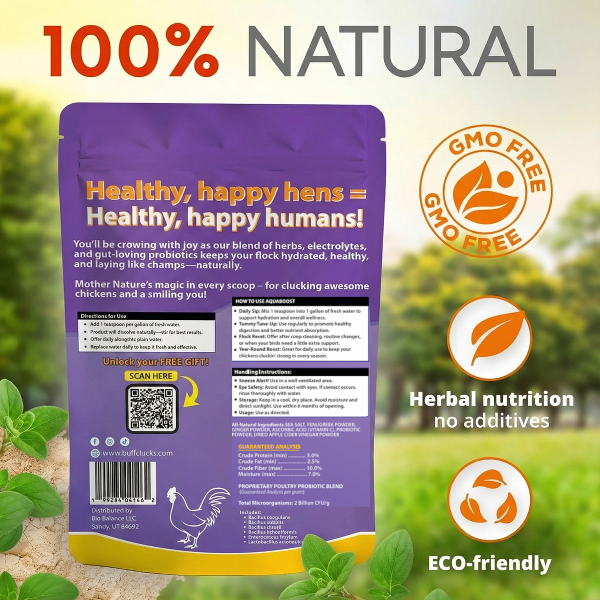 AquaBoost – Electrolytes and Probiotics for Backyard Chickens